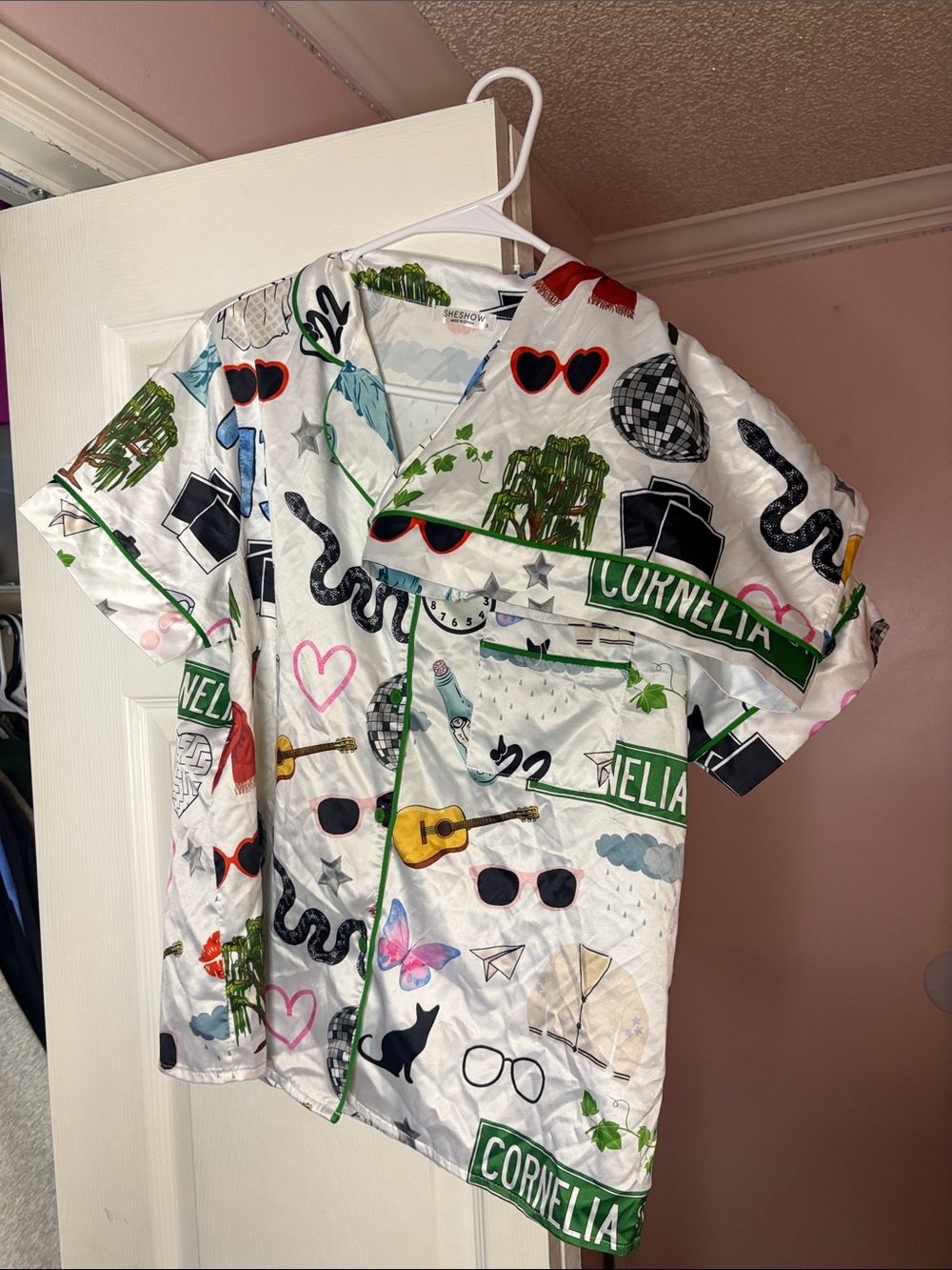 NWOT Taylor Swift Inspired SheShow Pajama Set - T-shirt and Shorts